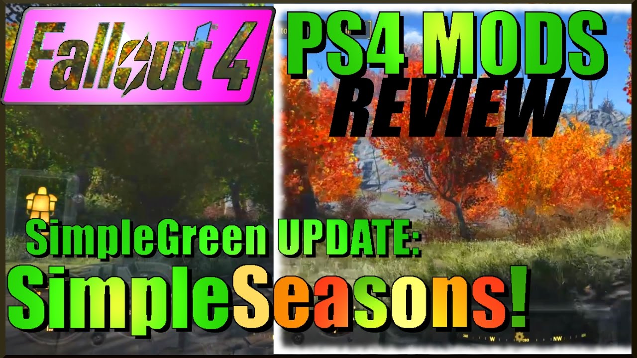 PS4 Mods Review - SIMPLE SEASONS! SimpleRed, SimpleYellow, SimpleWhite - Fallout 4