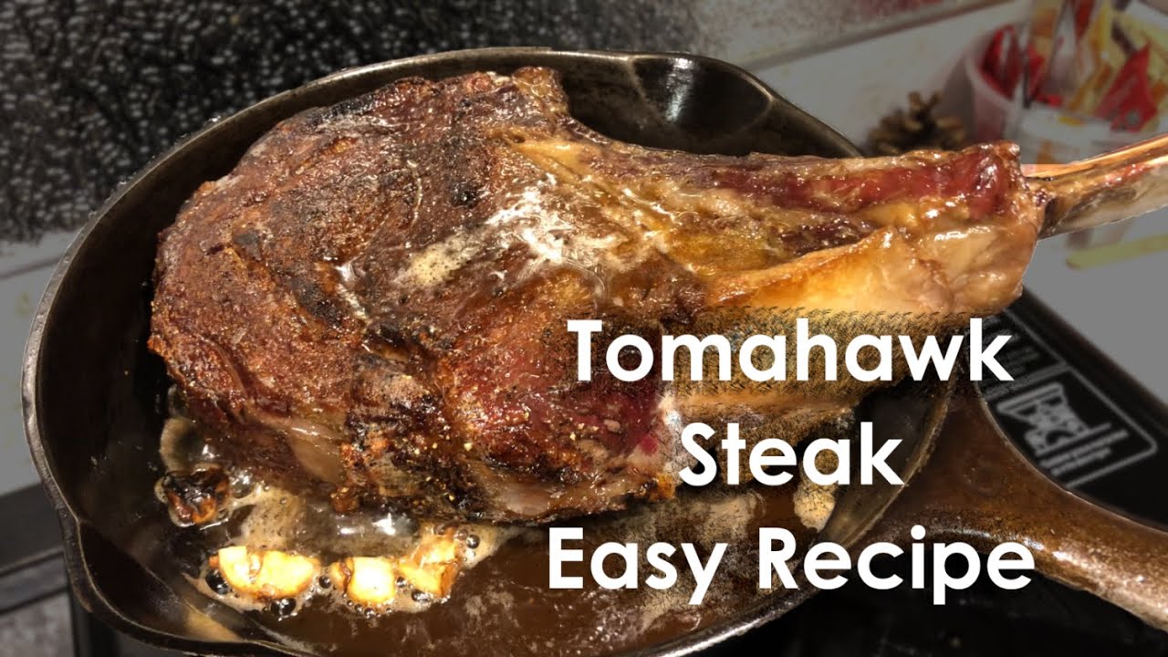 Oven Slow Cooked Tomahawk Steak
