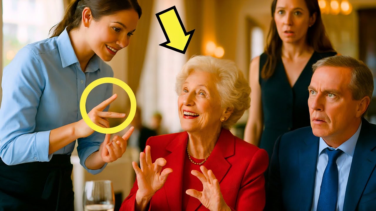 KELNERKA OBSŁUGUJE GŁUCHĄ MATKĘ BOGACZA… I ZASKAKUJE WSZYSTKICH TAJEMNICĄ
