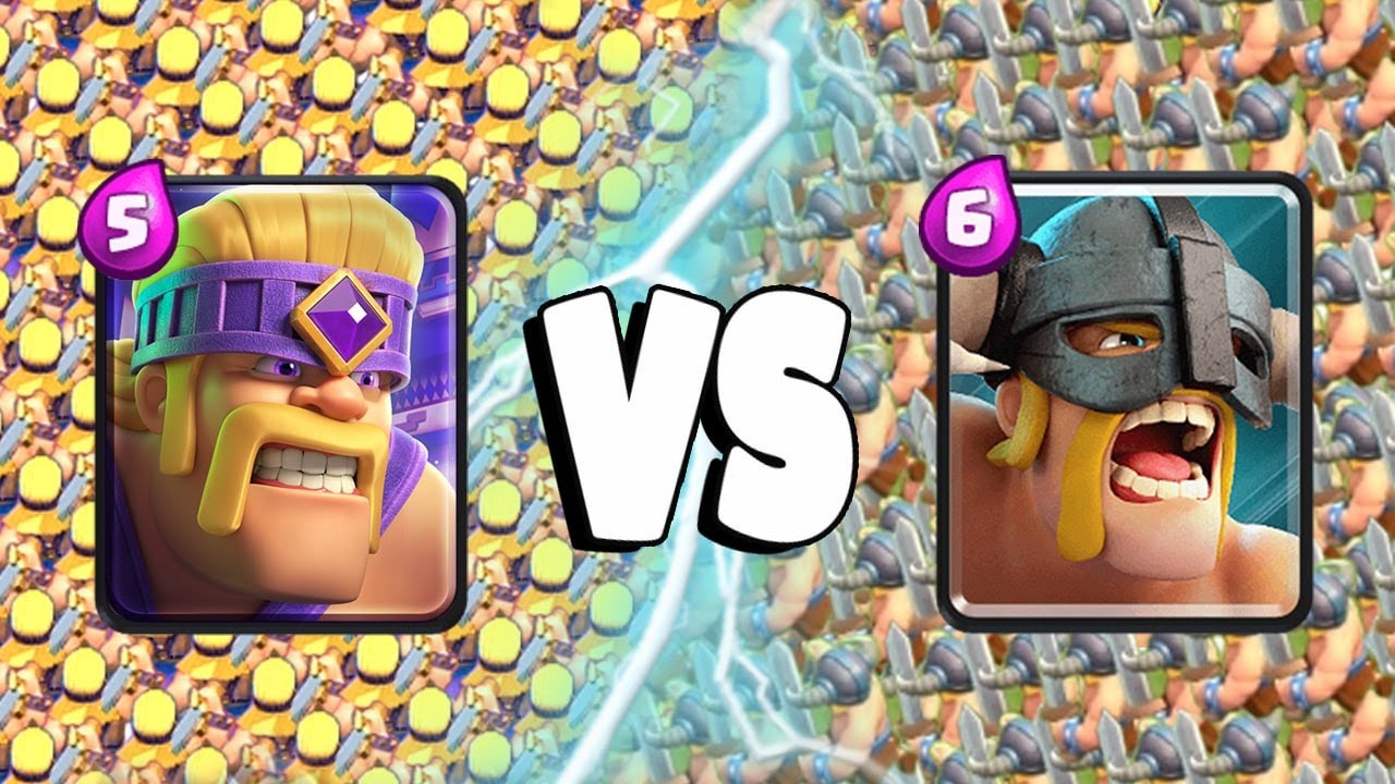 EVOLVED BARBARIANS Vs ELITE BARBARIANS - Clash Royale Battle