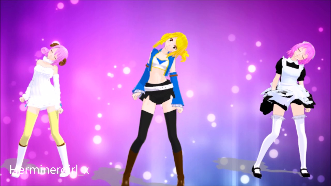 MMD - Lucy, Aries and Virgo - Disturbia {Fairy Tail}