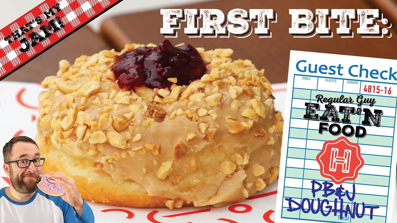 First Bite - Hero Doughnuts: PB&J Doughnut