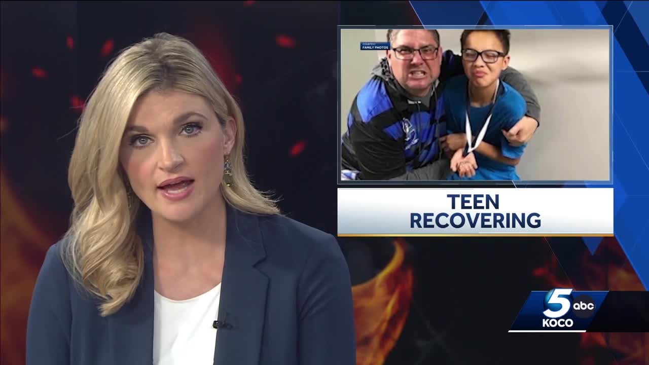 Teenager continues to recover after Oklahoma wildfire left him hospitalized, killed his father