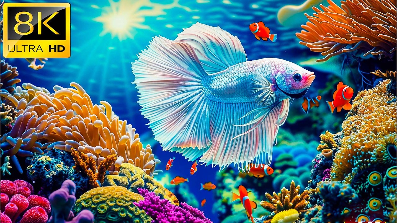 Морская жизнь 8K | Подборка морских и речных рыб 2026 | Прекрасные океанские и пресноводные пейзажи