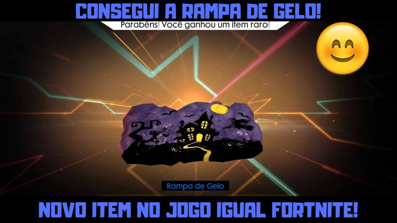 CONSEGUI A RAMPA DE GELO DO FORTNITE NO FREE FIRE!