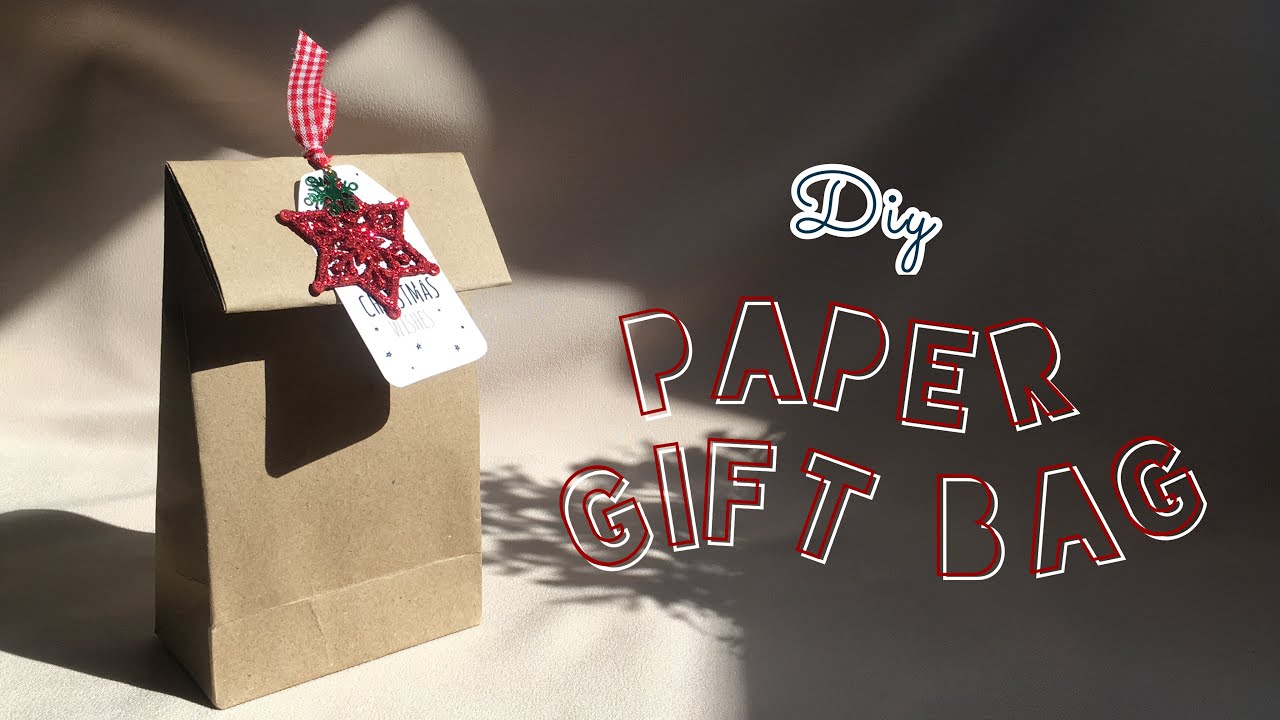 สอนพับถุงกระดาษใส่ของขวัญวันวาเลนไทน์ วันปีใหม่ วันคริสต์มาส& วันเกิด: (Easy DIY) Paper GIFT BAG 🎁