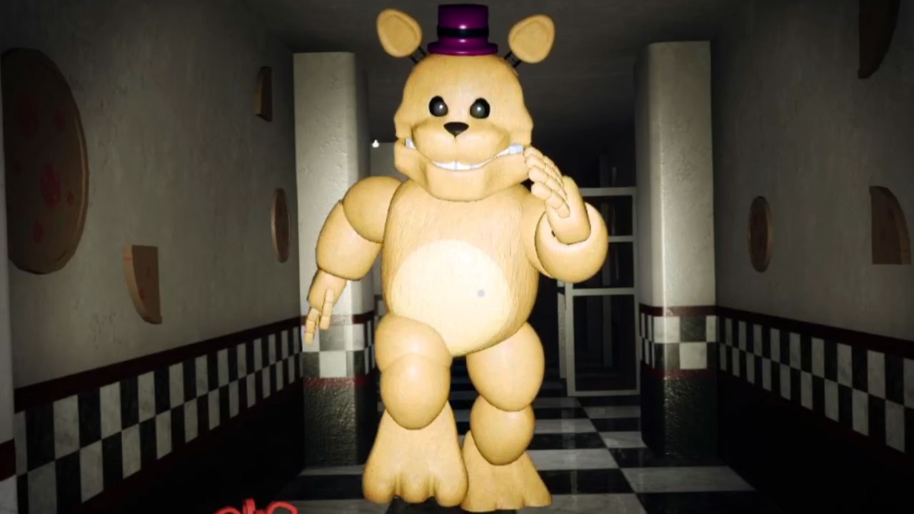 FREDBEAR IS SPRINTING AFTER ME THROUGH THE DINER..