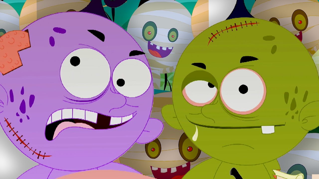 five scary zombies | scary rhymes | nursery rhymes | childrens songs