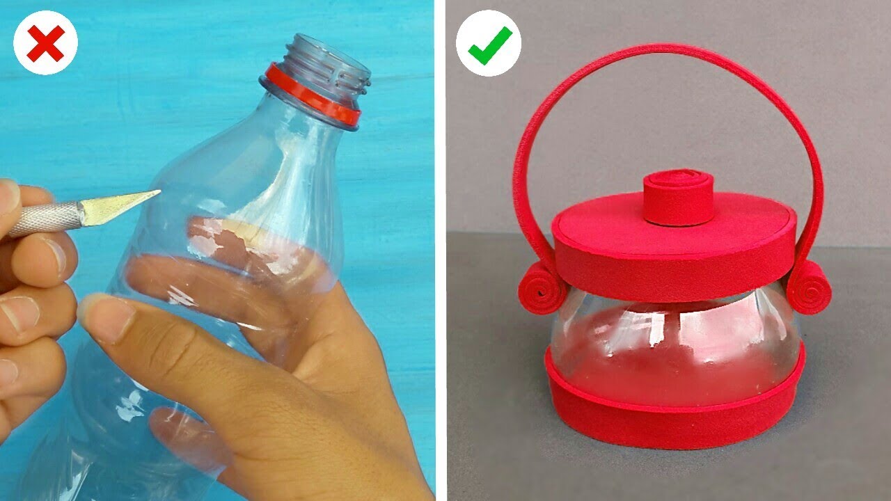 6 Increíbles Manualidades de Reciclaje con Botellas Plasticas - Ideas útiles y decorativas