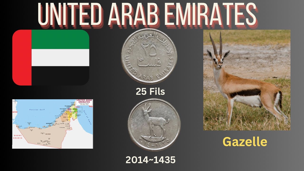 United Arab Emirates. 25 Fils common Coin. Year 2014. #numismatics #coin #coincollecting
