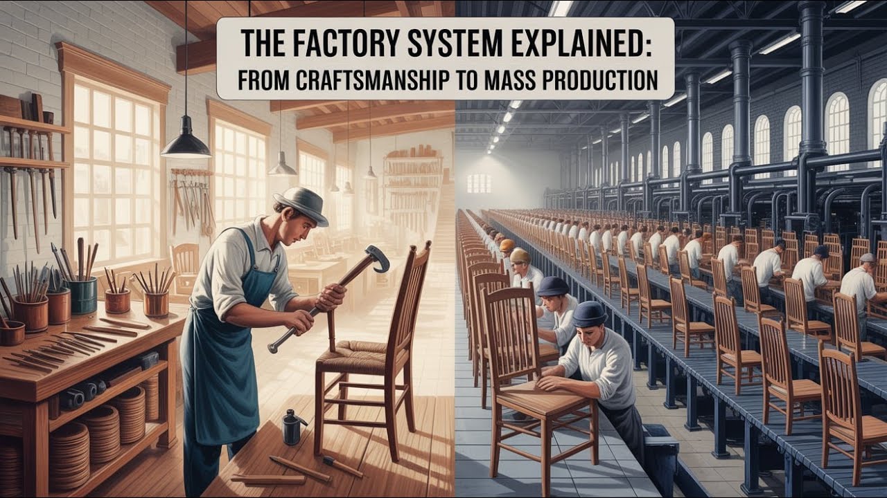 The Factory System Explained: From Craftsmanship to Mass Production