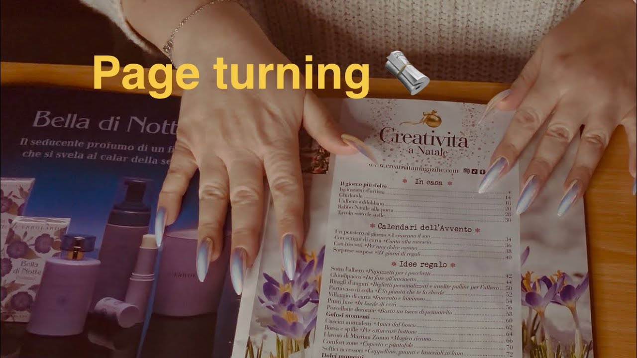 ASMR|| Sfogliamo una rivista di Natale 🗞️ #pageturning #asmr 
