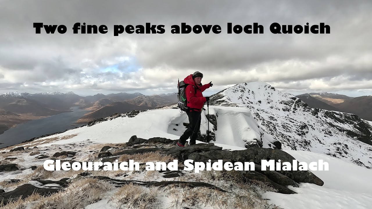 Two fine peaks above loch Quoich - Gleouraich and Spidean Mialach