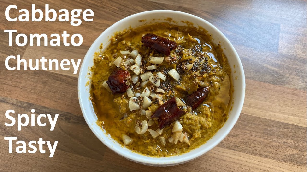 Cabbage tomato chutney