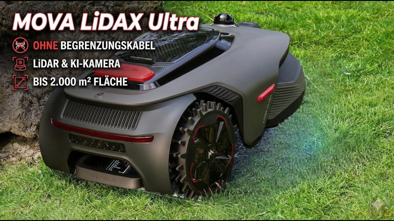2026 MOVA LiDAX Ultra Mähroboter ohne Begrenzungskabel im Überblick