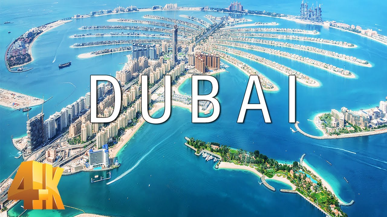 FLYING OVER DUBAI (4K UHD) - Soothing Piano Music With Scenic Relaxation Film For Stress Relief