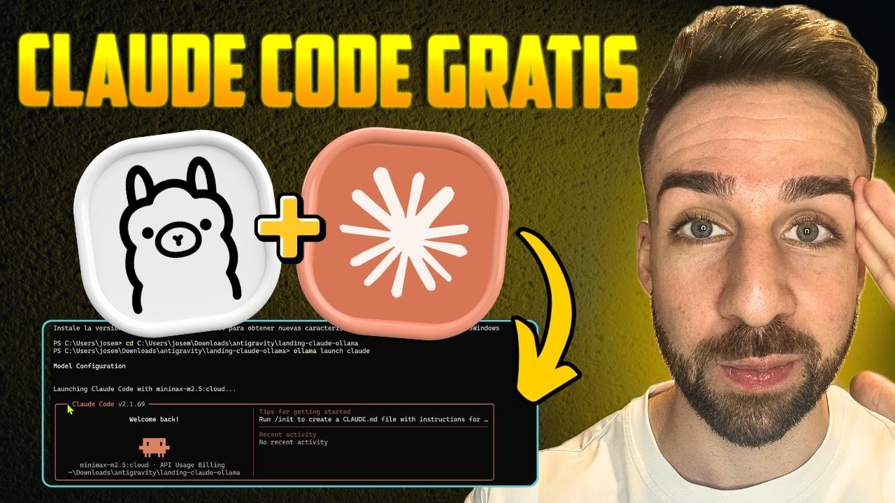 Usa Claude Code sin pagar: Ollama + Google Antigravity