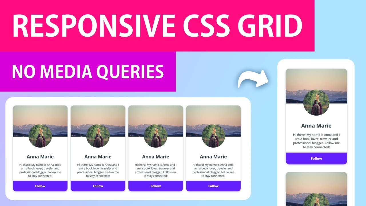 Адаптивная CSS-сетка без медиа-запросов