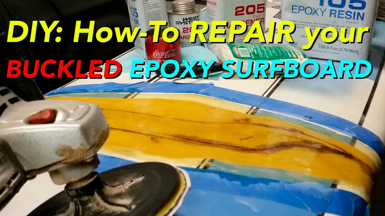 How to fix and repair a Buckled Epoxy #Surfboard #DIY pt1