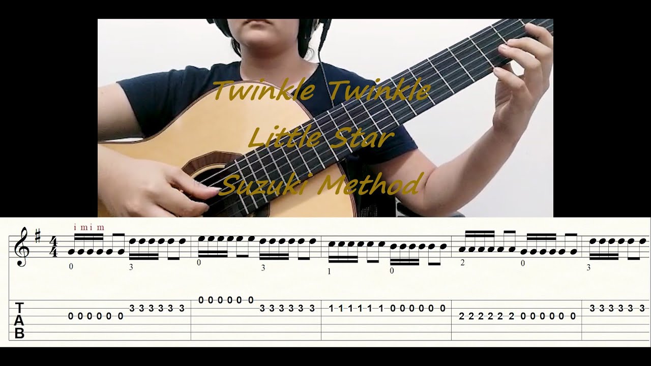 Twinkle, Twinkle Little Star (Estrellita) Variation A   Suzuki Guitar School Vol  1