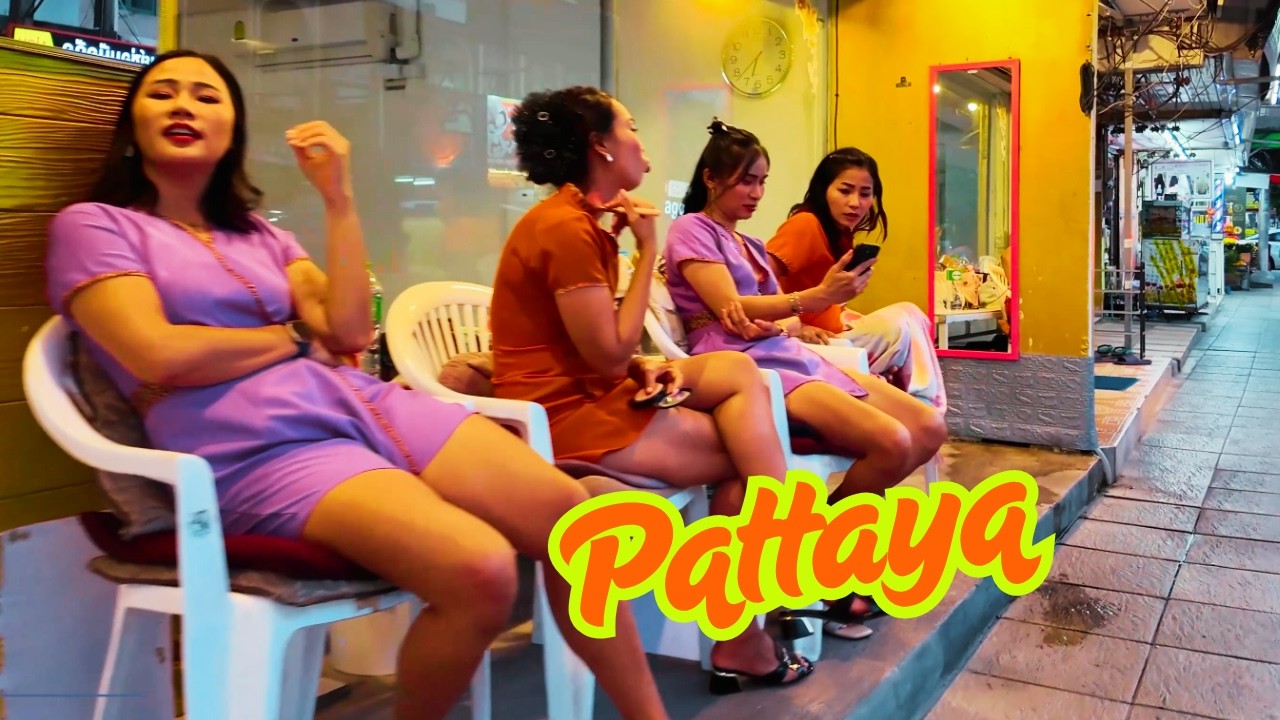 🇹🇭 [4K] Pattaya Klang Road massage shops - Pattaya Thailand 2026
