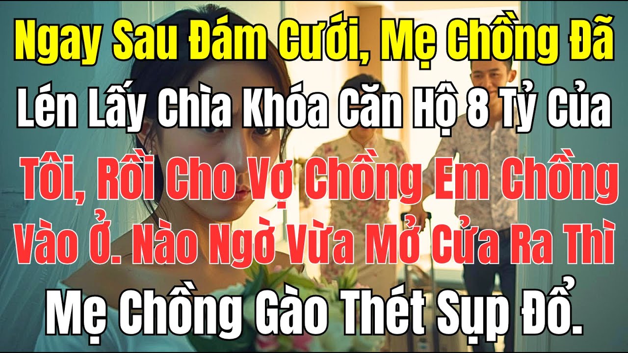 Câu Chuyện Gia Đình: Mẹ Chồng Lén Lấy Khóa Căn Hộ 8 Tỷ – Tôi Ra Tay Khiến Bà Tái Mặt