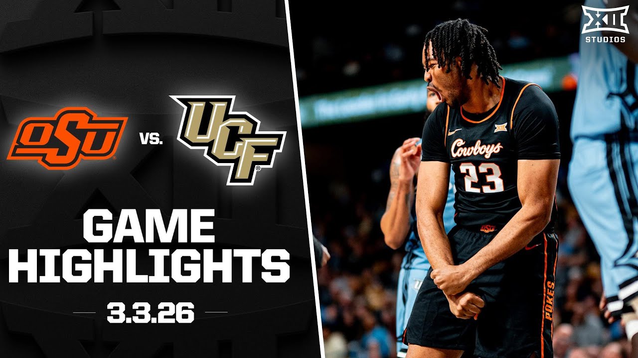 Oklahoma State vs. UCF Game Highlights | 2025-26 Big 12 Men&rsquo;s Basketball