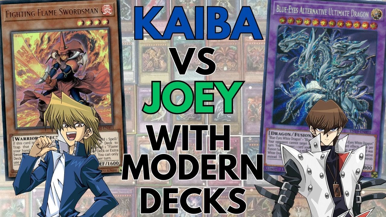 Seto Kaiba VS Joey Wheeler with Modern Yu-Gi-Oh Decks