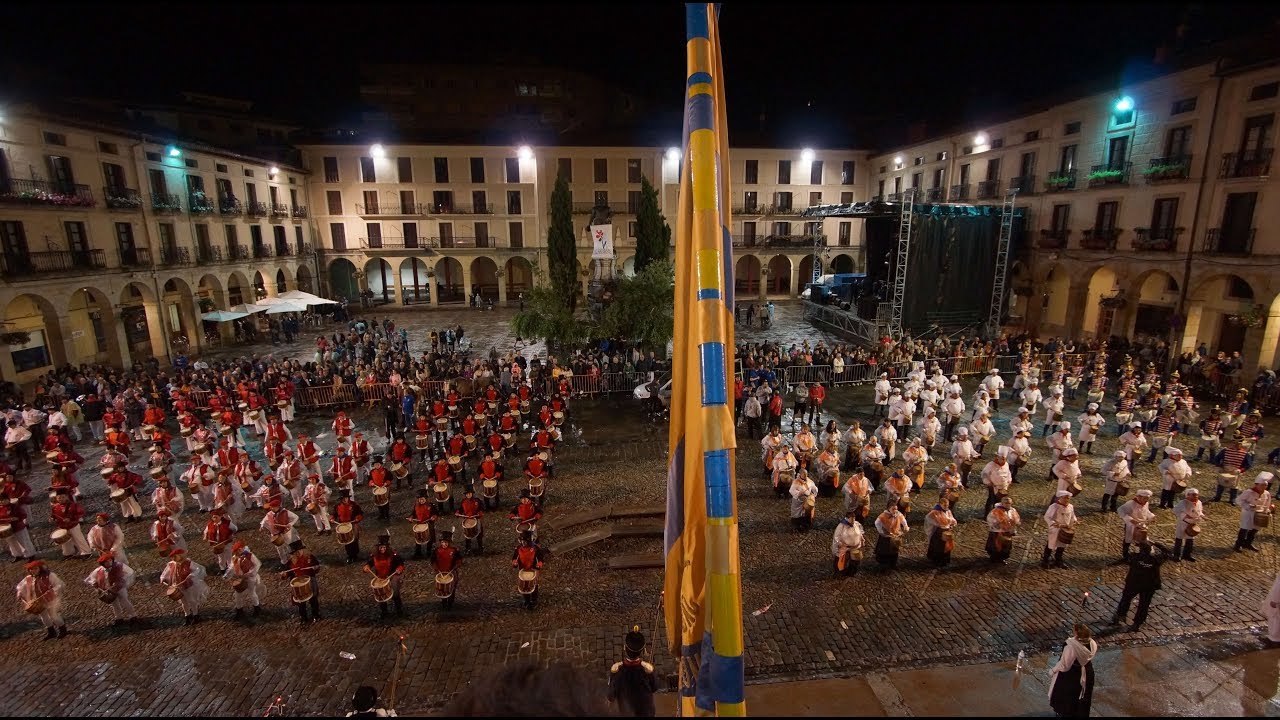 Helduen Danborrada Zumarragako jaietan. 2017 ekaina.