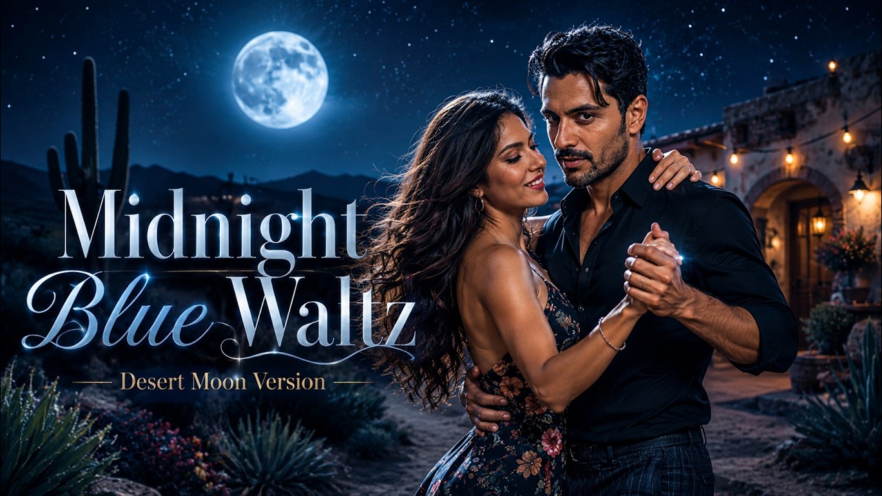 Midnight Blue Waltz 🌙 Romantic Country Tex-Mex Waltz | Desert Moon