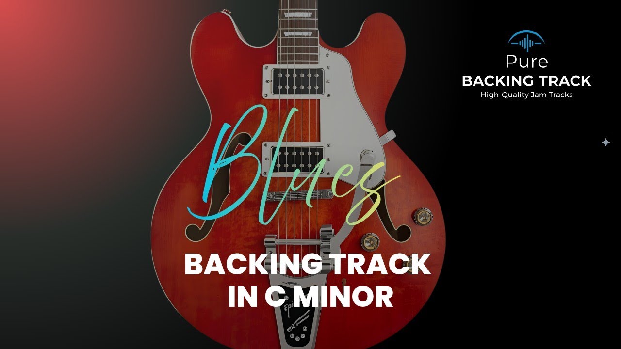 Slow Blues Guitar Backing Track in C Minor (Cm) | Melancholic 12-Bar Jam