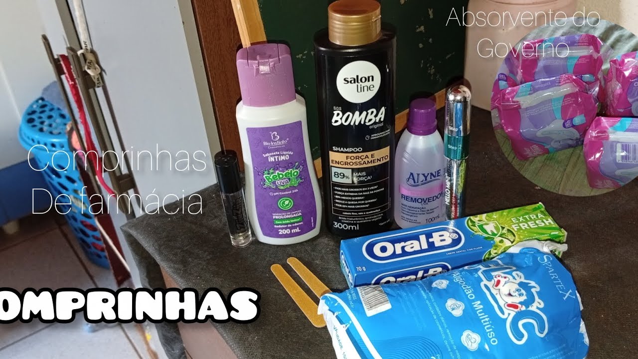 Comprinhas de Autocuidado+uma lixeira ☺️