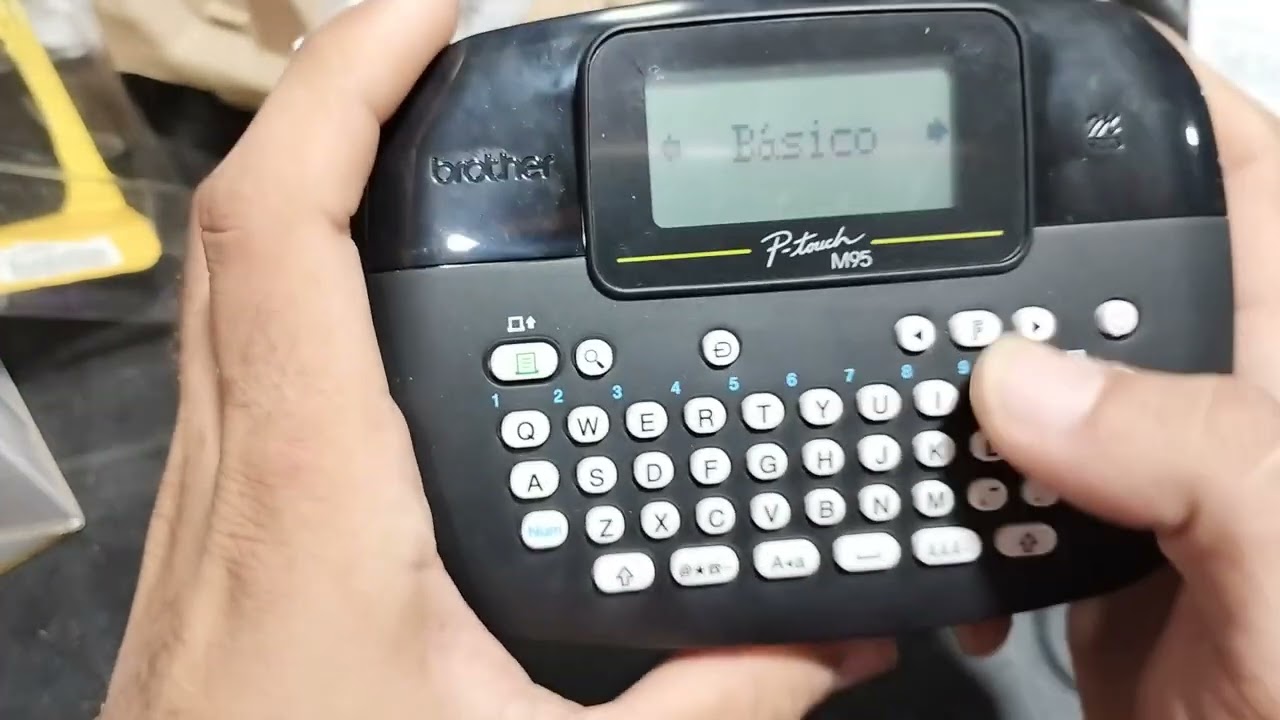 Rotulador Brother PT-M95 como imprimir, Funções básicas simples e fácil guia passo a passo