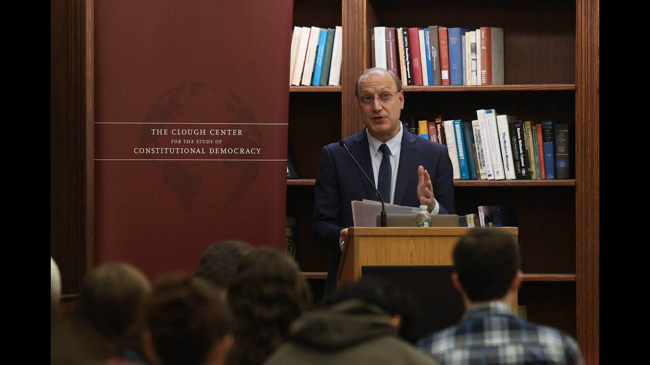 Quest for Democracy in North Africa - Opening Remarks from Professor Laurence