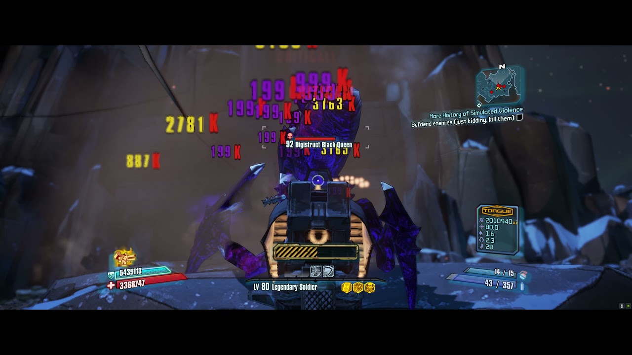 Borderlands 2 Axton vs OP10 Digistruct Peak Run - No DLC Items