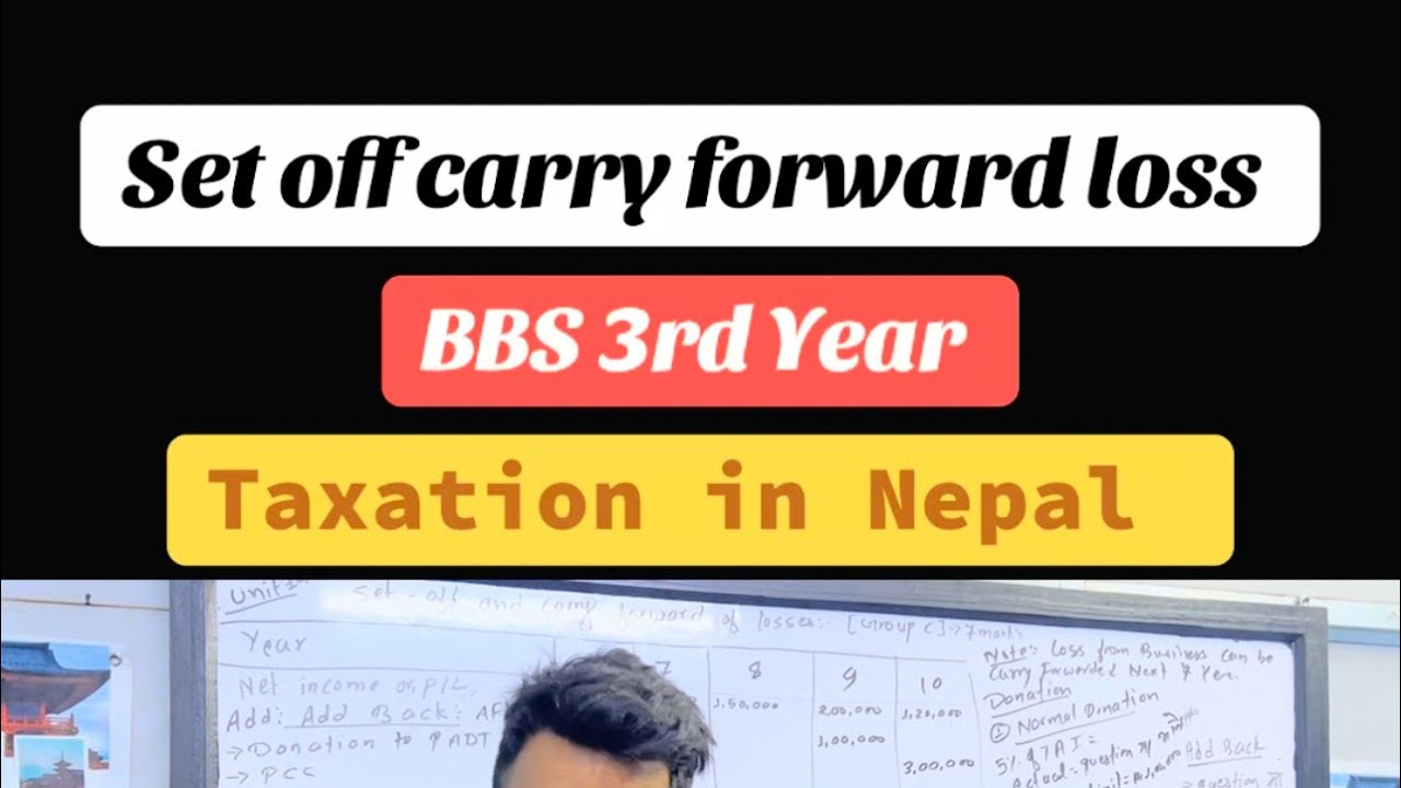 Set off carry forward losses || BBS 3rd Year Tax || Full concept 😱 Group C Fixed 