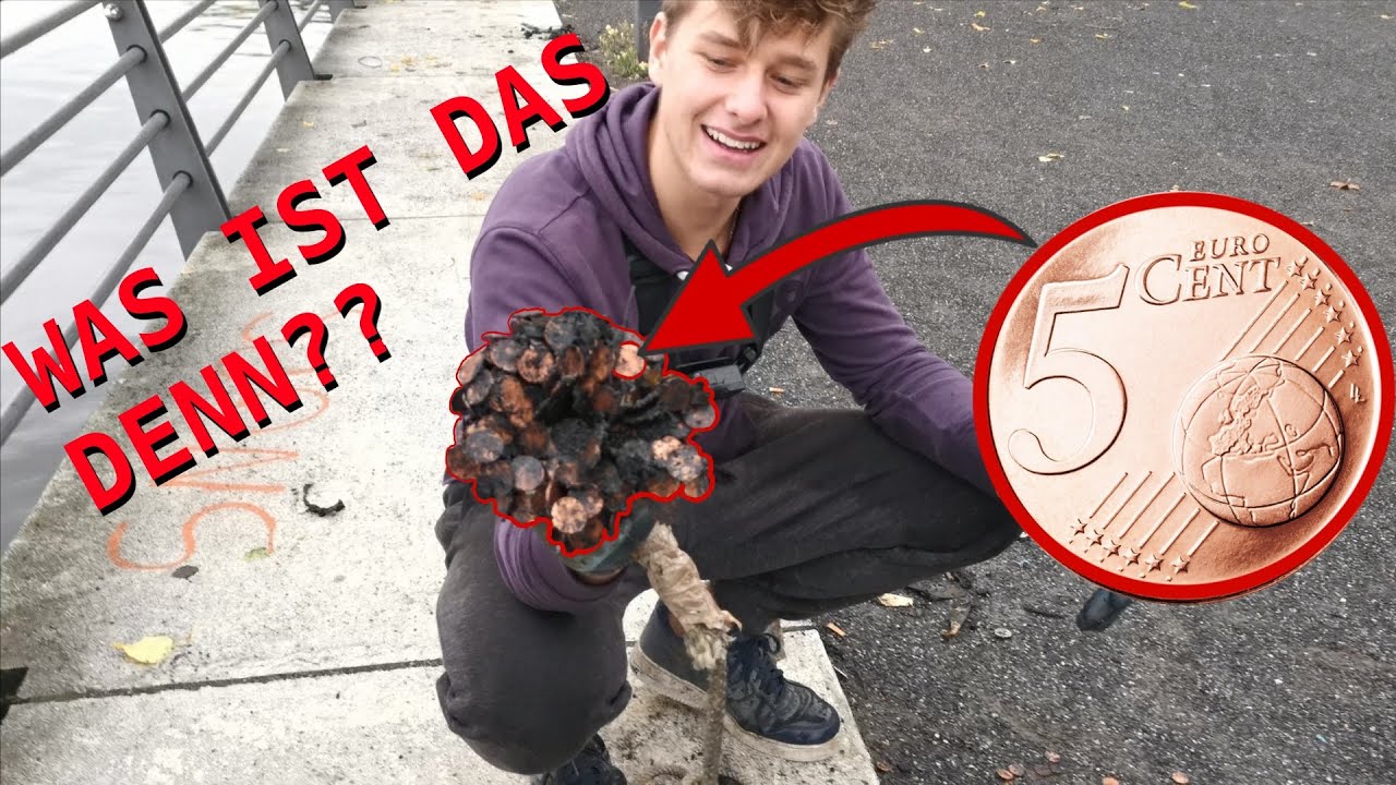 Wie konnte das Passieren?? Auf einmal hunderte 5 Cent-Münzen beim MAGNETFISCHEN geangelt!!