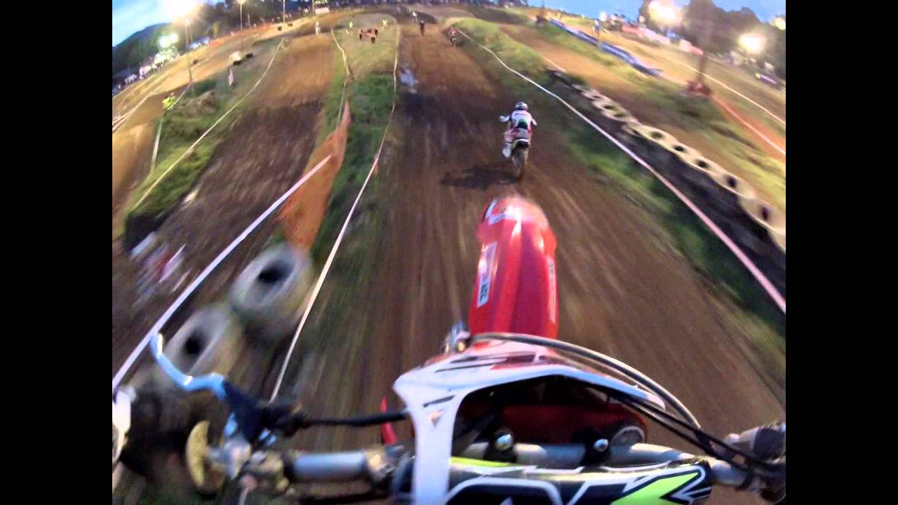 Gopro Florent RICHIER Longechaud motocross nocturne 2&egrave;me manche s&eacute;rie C 04/08/12