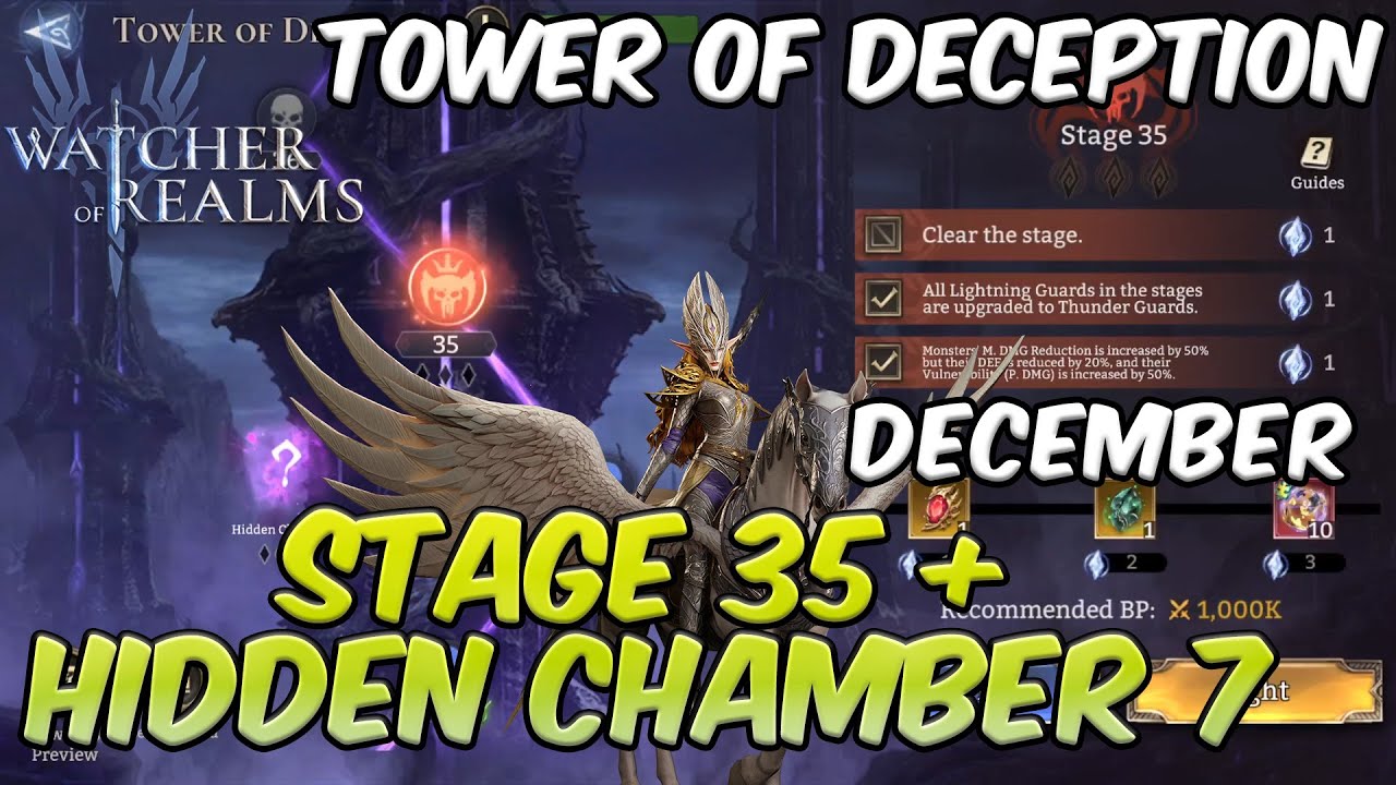 Tower of Deception Stage 35 + Hidden Chamber 7 (December) | Watcher of Realms