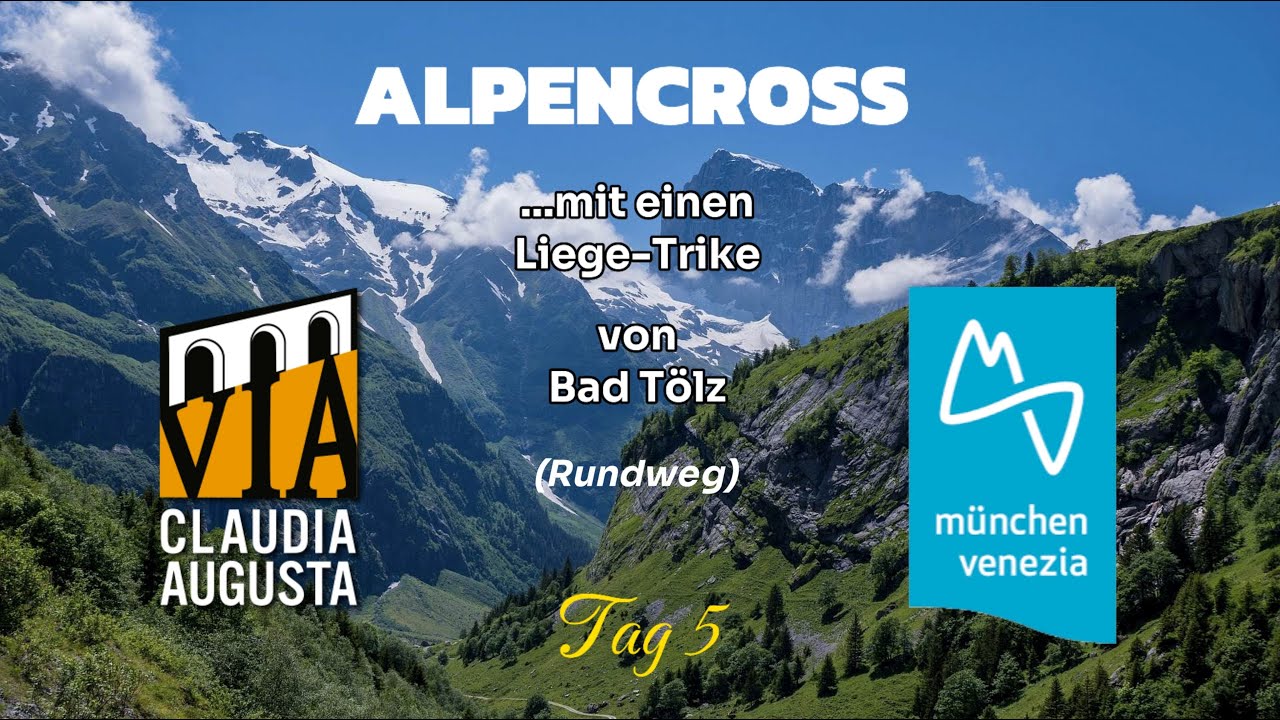 Alpencross Juli 2024 - Tag 5 / Liegerad Tour / Trike HP Scorpion fs 26 / Insta360 X4