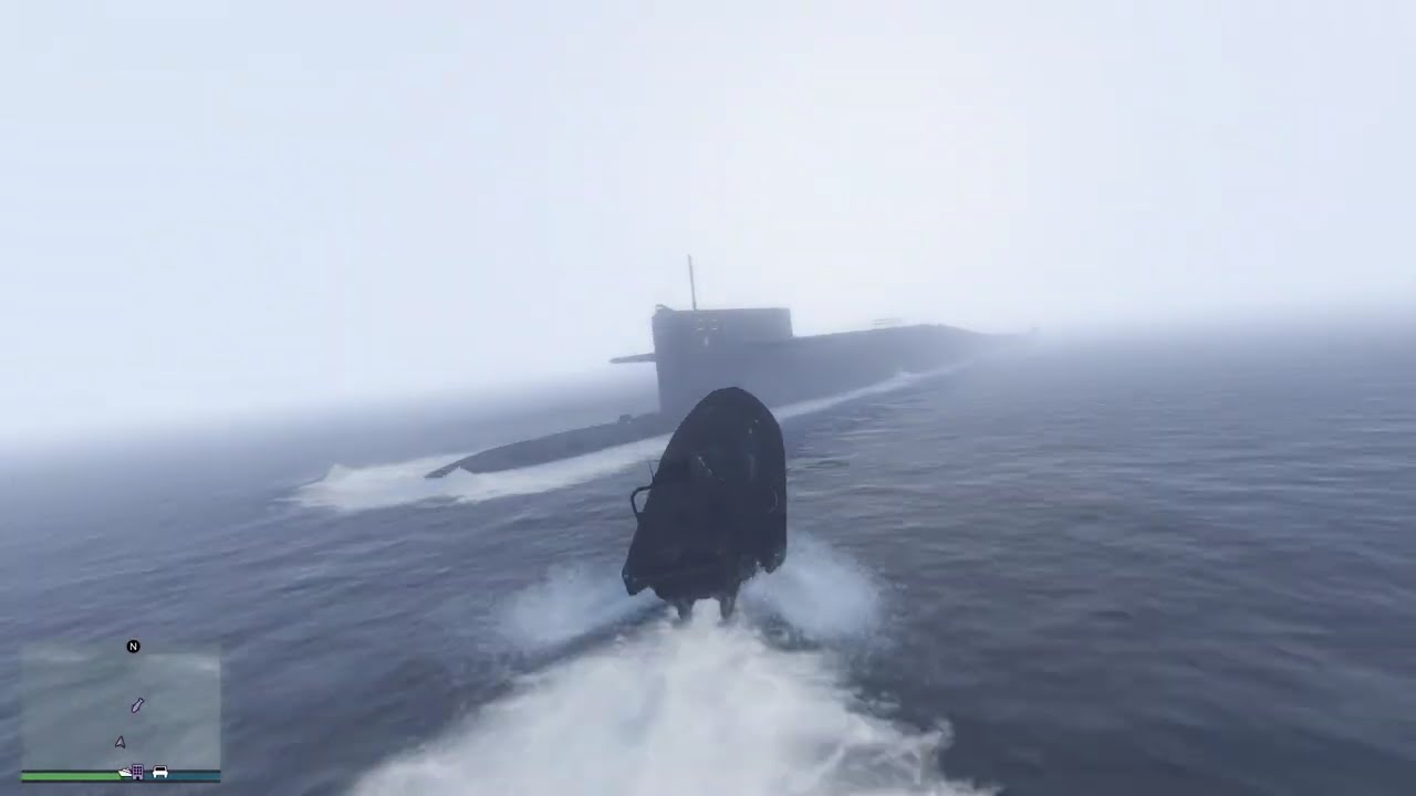 Getting out of the boat to be put back inside - GTA Online