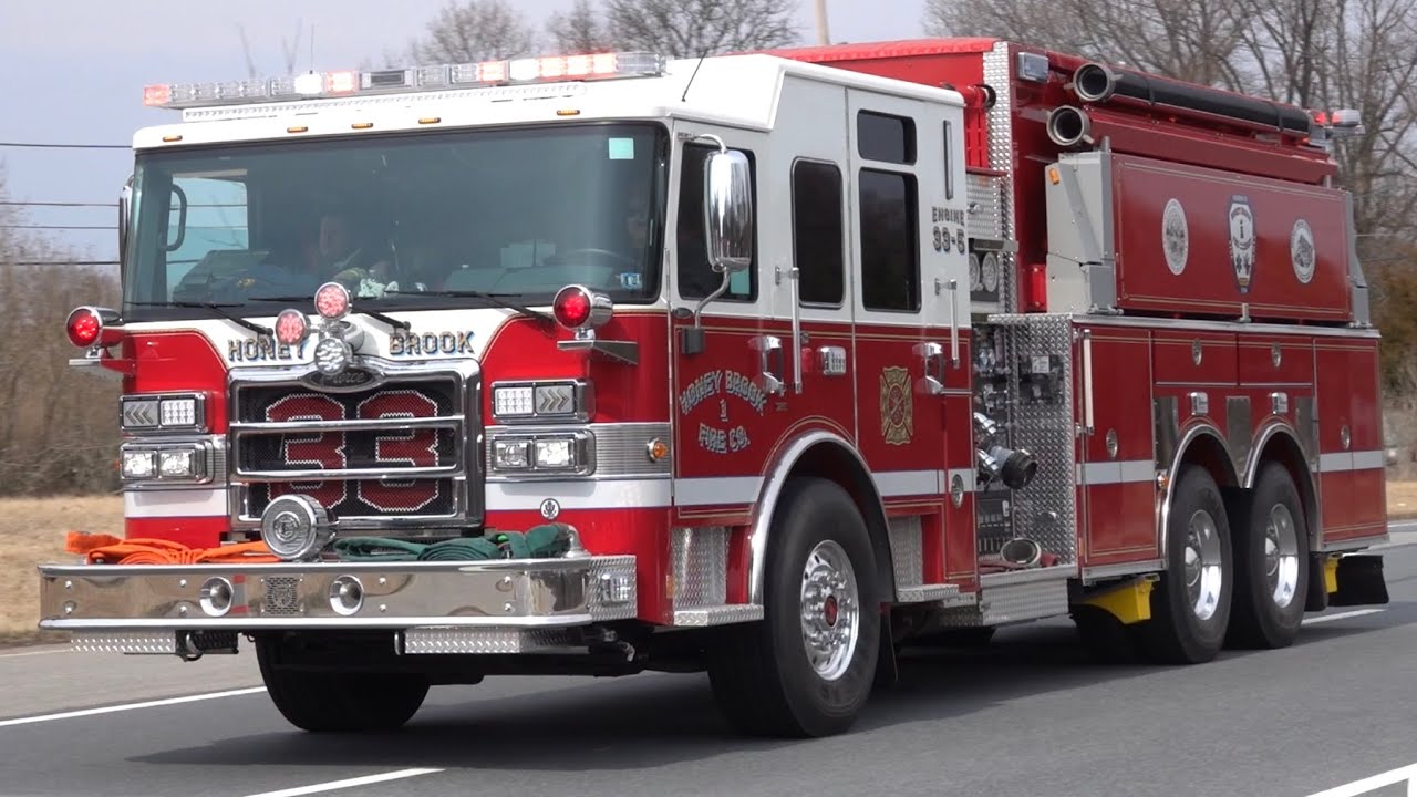 Honey Brook Fire Company New Engine 33-5 Responding 3/5/22