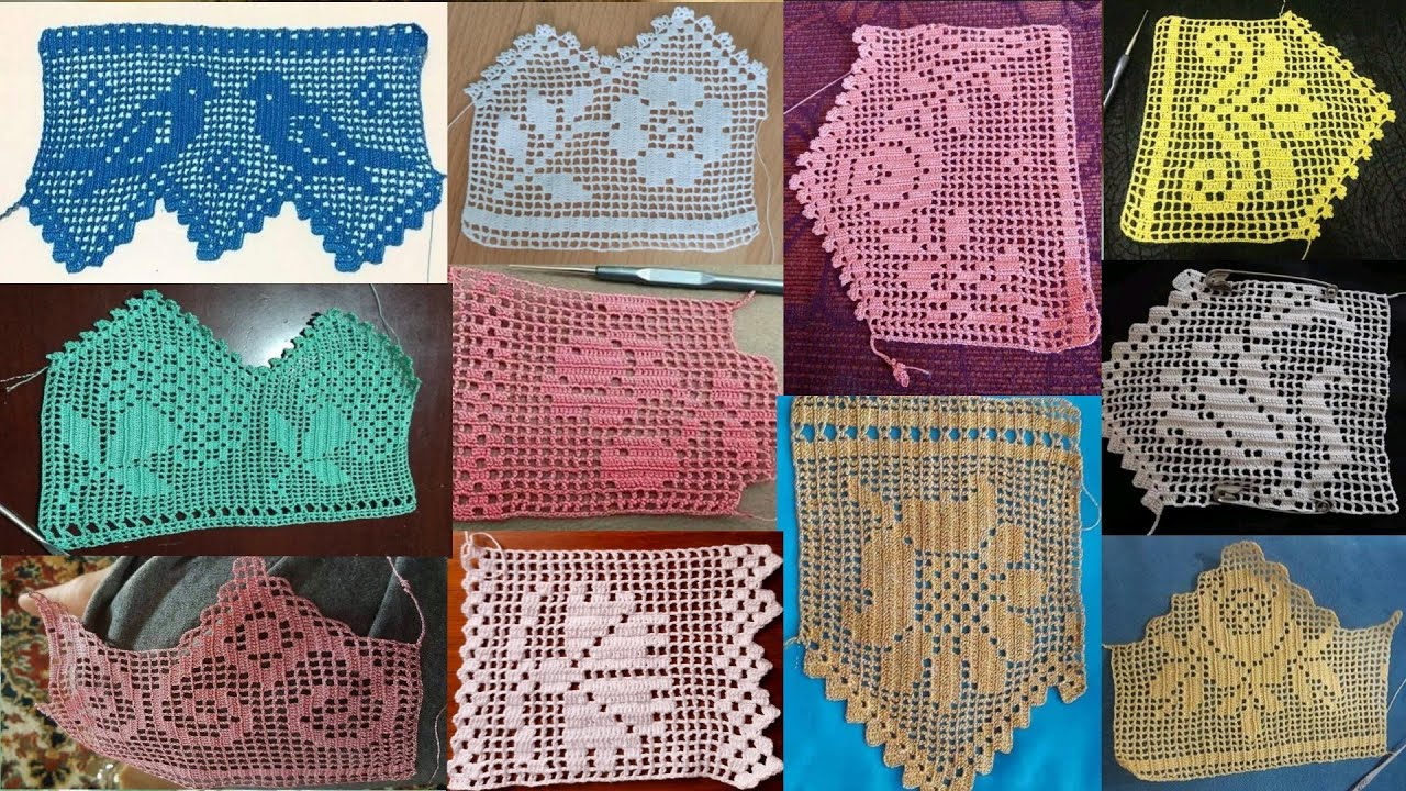Crochet wide lace motifs #crochet #crochetlace #crochetpatterns