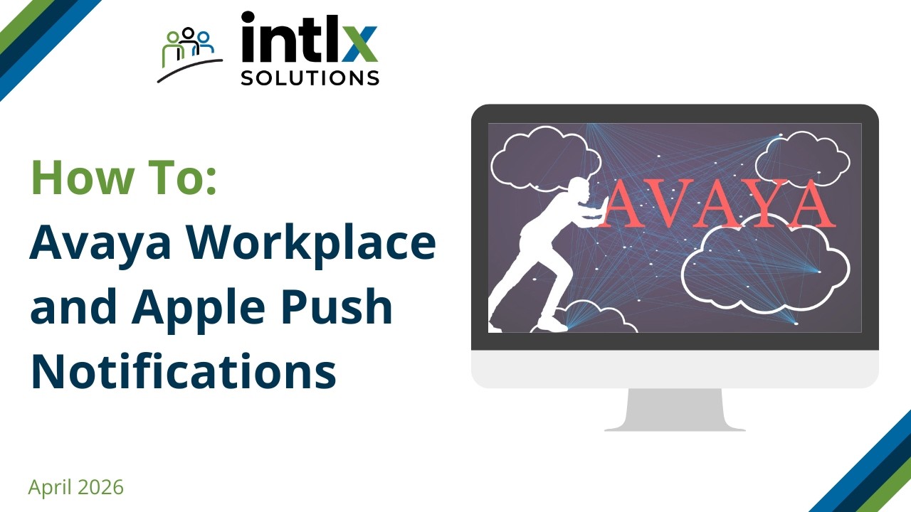 Avaya Workplace and Apple Push Notifications