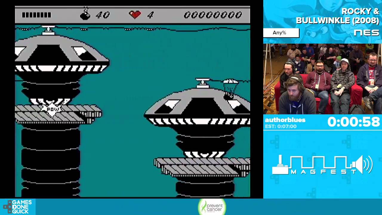 Rocky & Bullwinkle by authorblues in 5:08 - Awesome Games Done Quick 2016 - Part 92