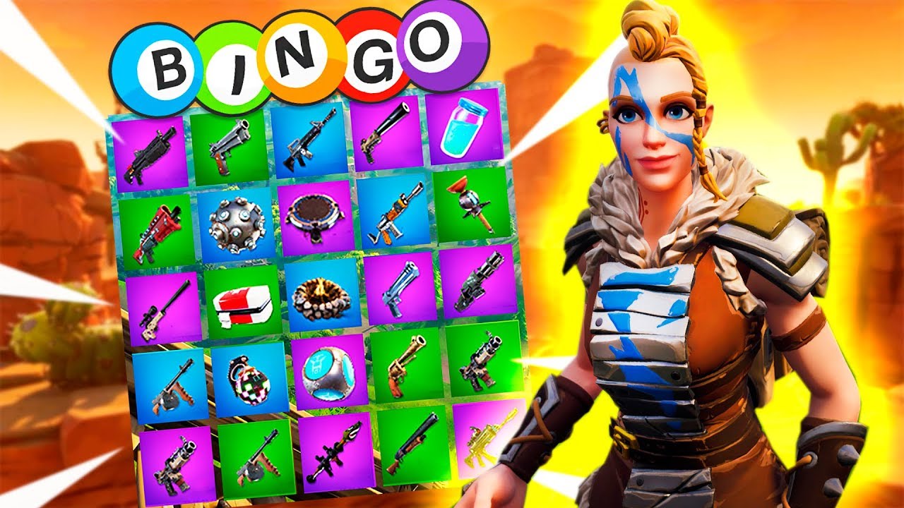 BINGO DO FORTNITE! (NOVO MODO DE JOGO) - mike -