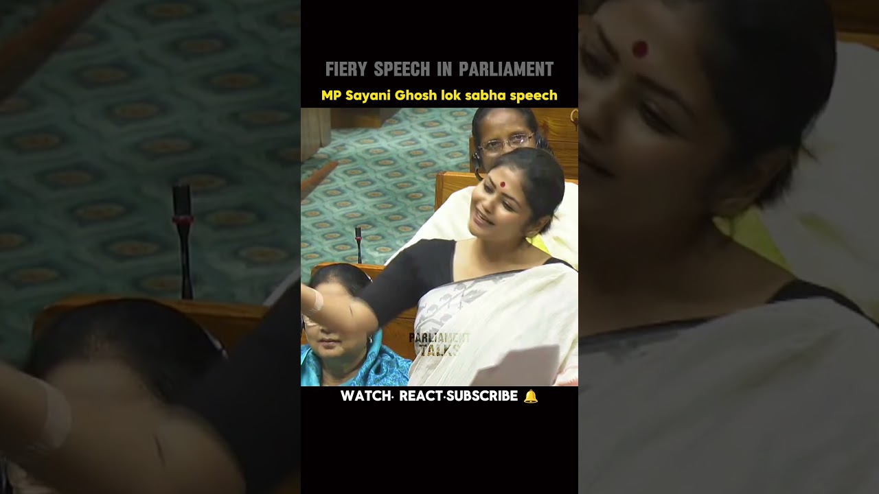 Fiery speech in parliament || Sayani Ghosh || Explosive speech In lokh Sabha.  !!
