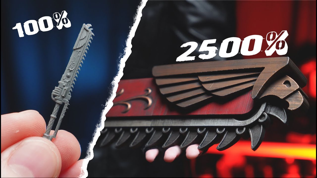 Supersize ANYTHING for Cosplay with a 3D printer