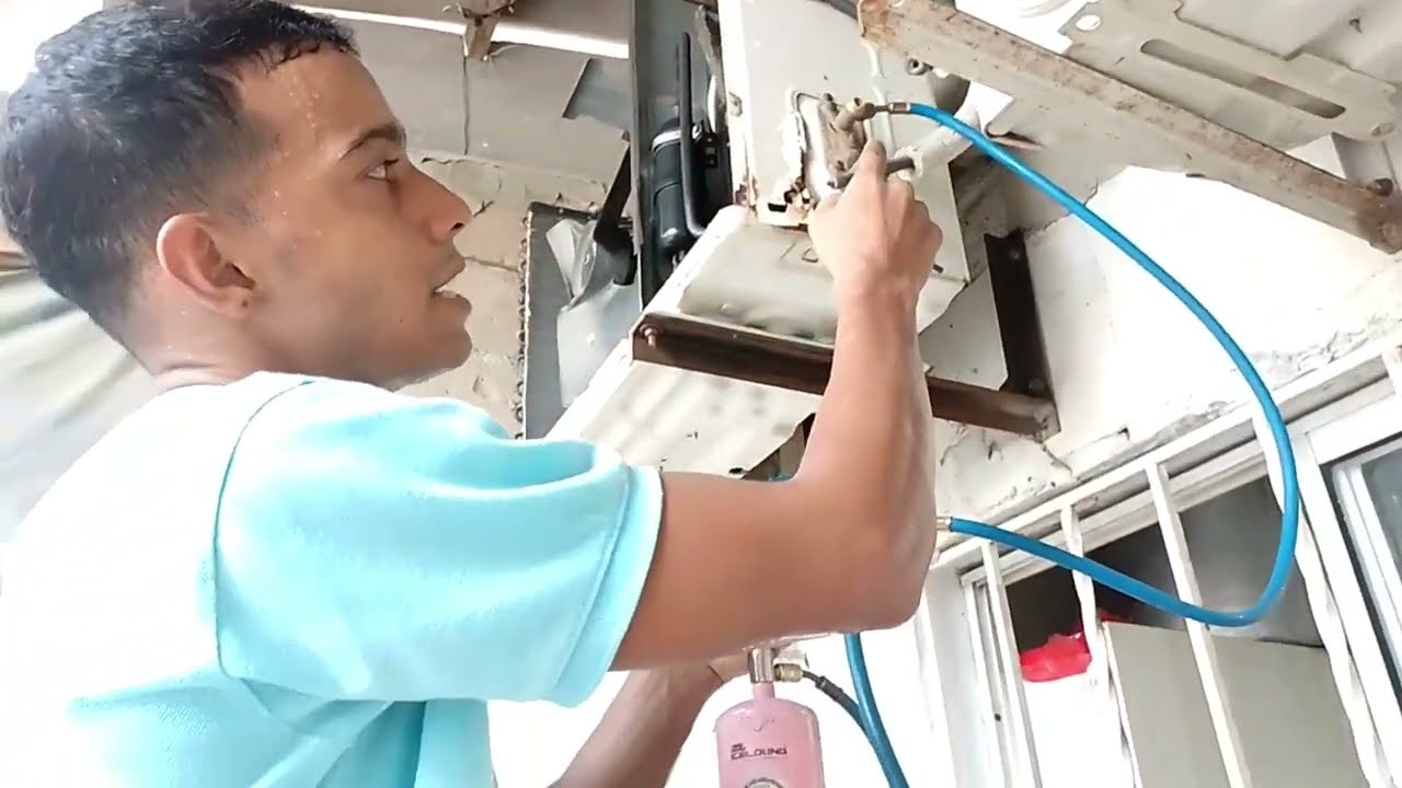 &iquest;C&oacute;mo presurizar la unidad exterior de un aire acondicionado sin desinstalarlo para buscar fugas?