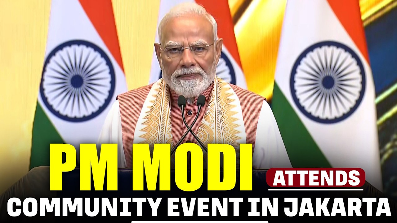 LIVE: PM Modi, Indonesian President Prabowo Subianto participate in a community event in Jakarta